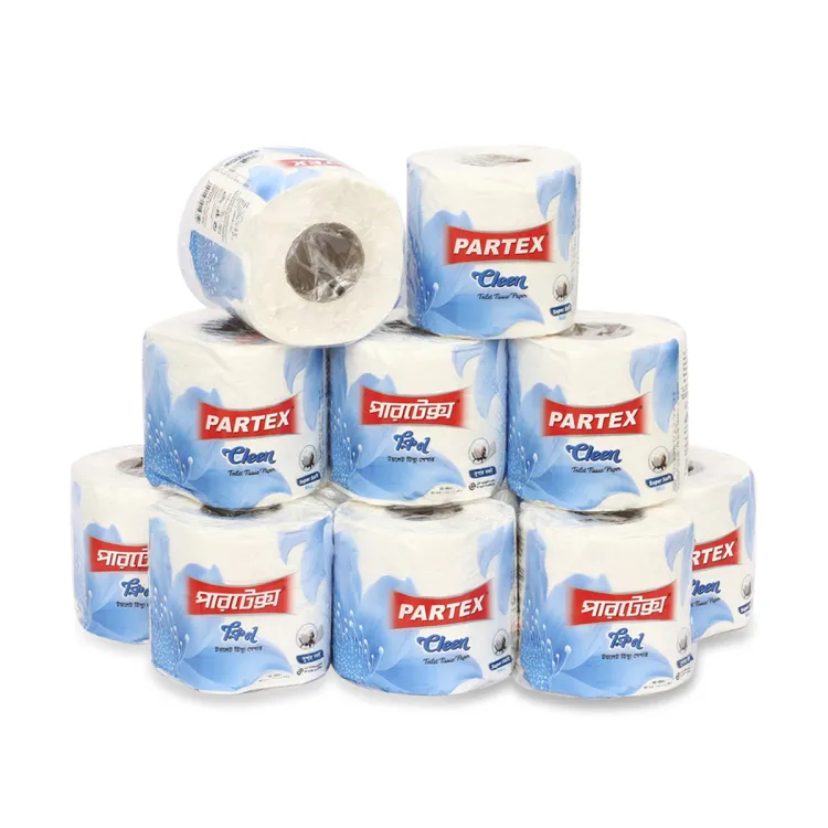 PARTEX CLEAN TISSUE TOILET WHITE 2 PLY (SINGLE)
