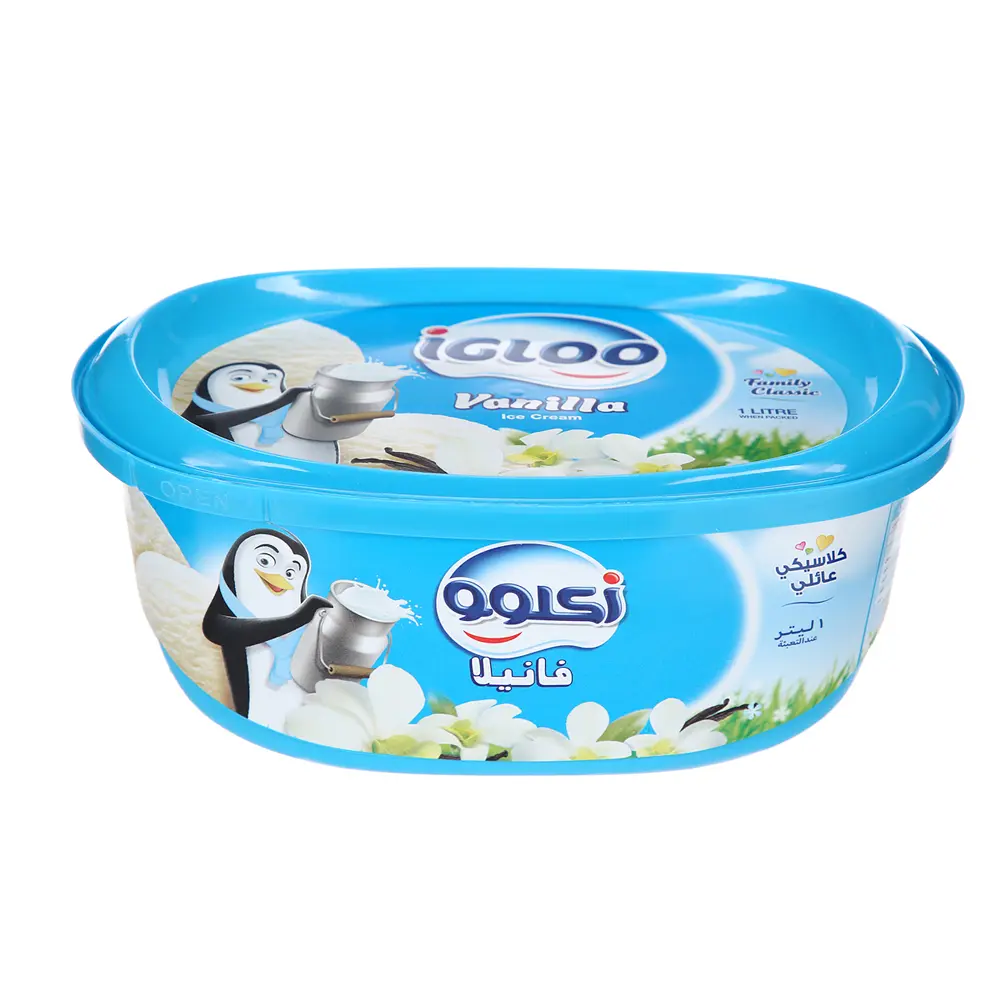 IGLOO ICE CREAM CONTAINER VANILLA 1LTR